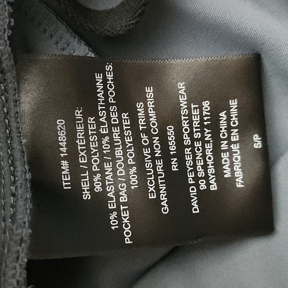 32 DEGREES COOL Men's Dark Grey Athletic Stretch Shorts Zippered Pockets Small - Picture 9 of 12